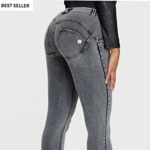 FREDDY XL gray jean pants/jeggings